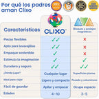Clixo Sparkle Pack, juguetes de construcción magnéticos holográficos STEAM