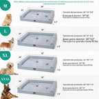 Camas ortopédicas para perros grandes, tapete de espuma para mascotas forrado impermeable con funda extraíble y lavable y parte inferior antideslizante, sofá cama para perros