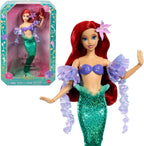 Muñeca de colección Ariel Sirena de la Princesa Disney Mattel, con Vestuario Brillante