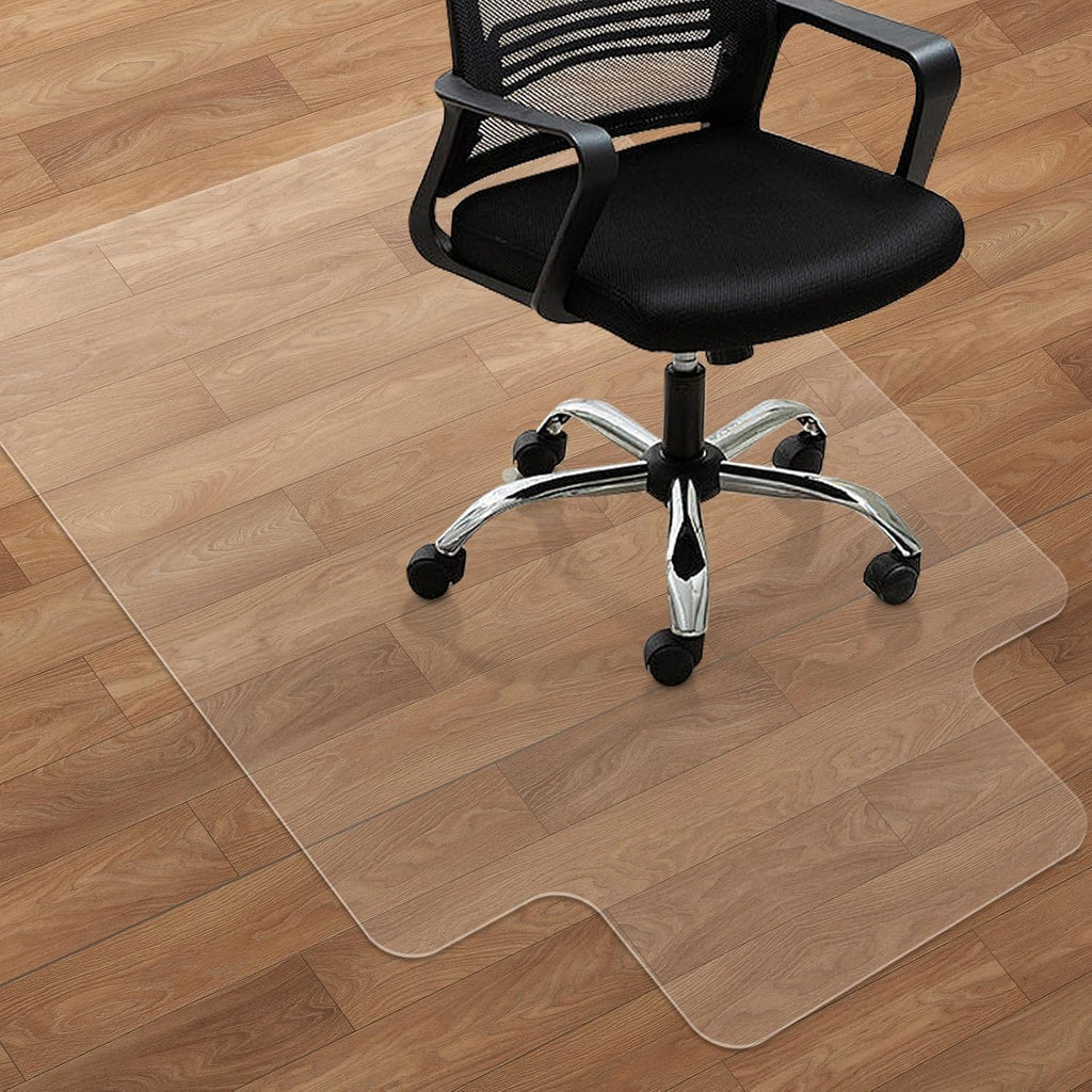 Lámpara Alfombrilla para silla de oficina para suelos de madera dura - 36"x47" Alfombrillas para silla de escritorio Protector de suelo para el hogar Resistente - Fácil de limpiar