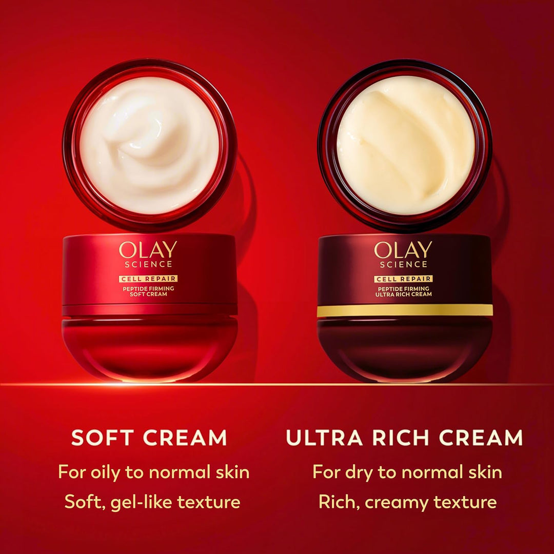 Hidratante facial con péptidos Olay Science | Asian Skin Care, crem...