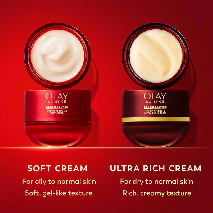 Hidratante facial con péptidos Olay Science | Asian Skin Care, crem...