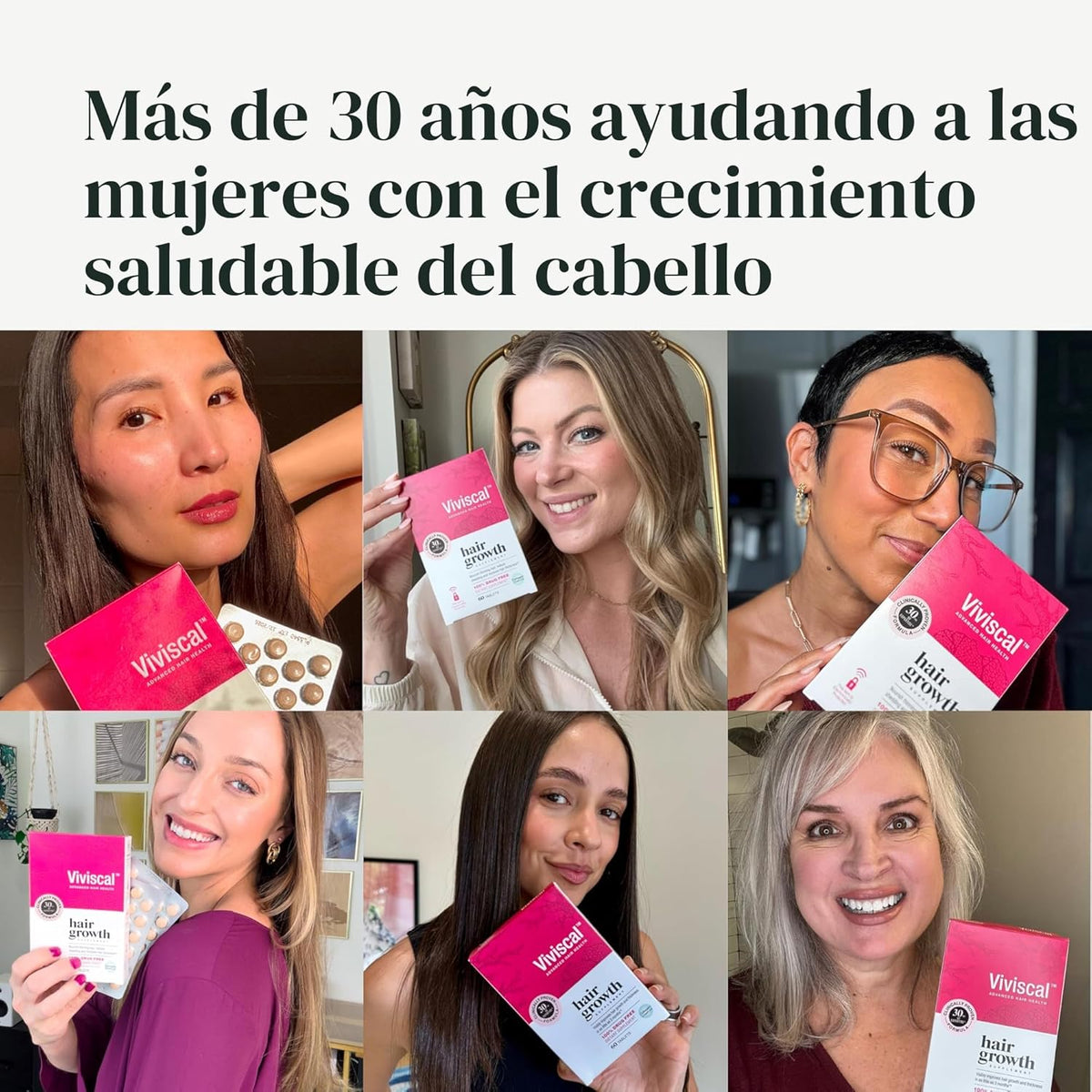 Viviscal - Suplementos para el crecimiento del cabello para mujer p...