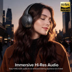 Auriculares inalámbricos sobre la oreja, auriculares portátiles, cómodos orejeras para correr, senderismo, uso en la oficina