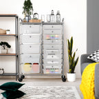 Lámpara Simple Houseware Carrito utilitario con ruedas de 15 cajones