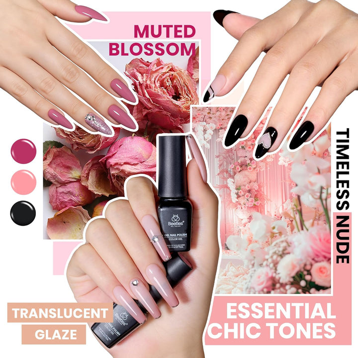 Beetles - Juego de esmaltes de uñas de gel Chroma Dreams, 100 color...