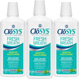 CloSYS Enjuague Bucal, 32 Onzas, 3 Unidades, Enjuague Bucal para Al...