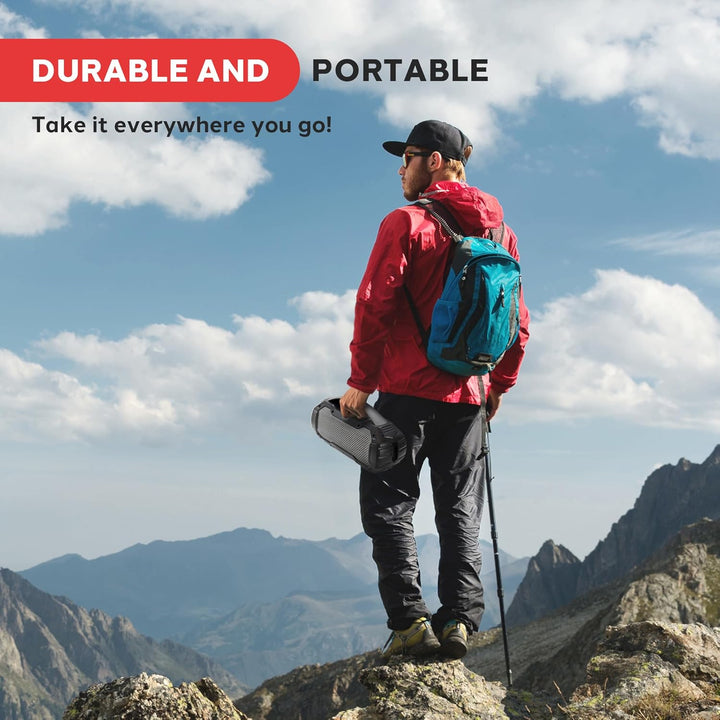 Pyle Altavoz Bluetooth portátil, IPX6 impermeable altavoz inalámbri...
