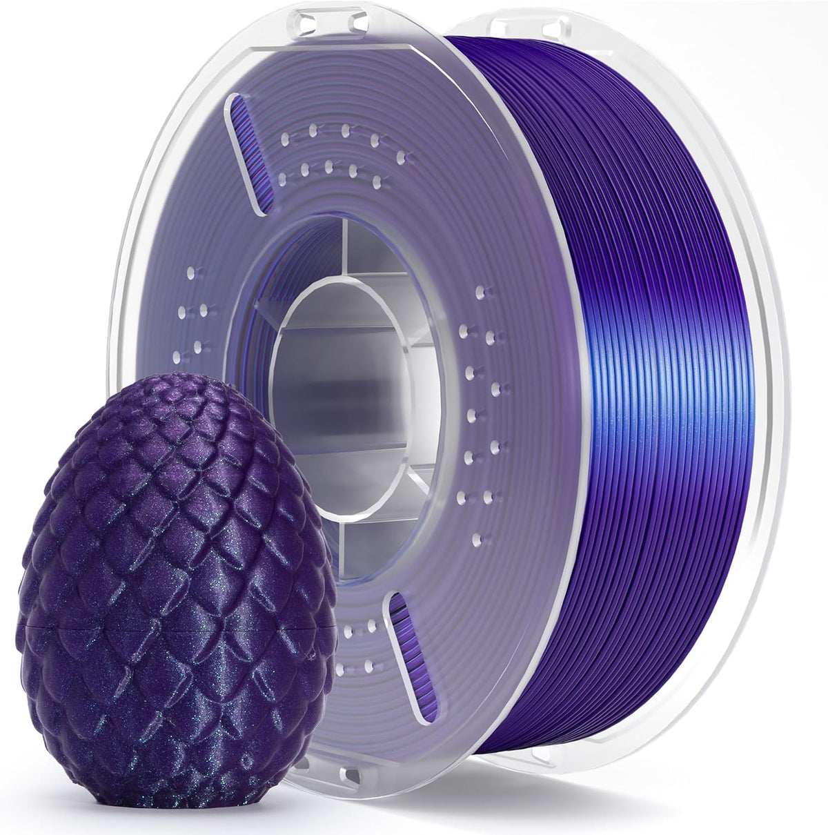 ELEGOO Filamento PLA para impresora 3D de 0.069 pulgadas, color mor...