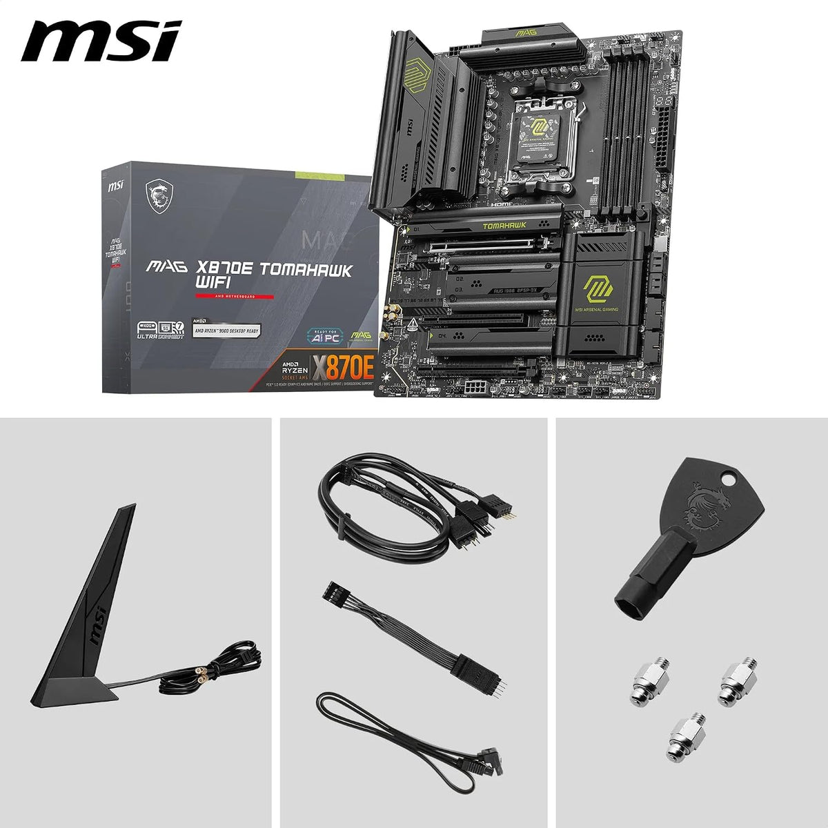 Placa base MSI MAG X870E Tomahawk WiFi, ATX - Compatible con proces...
