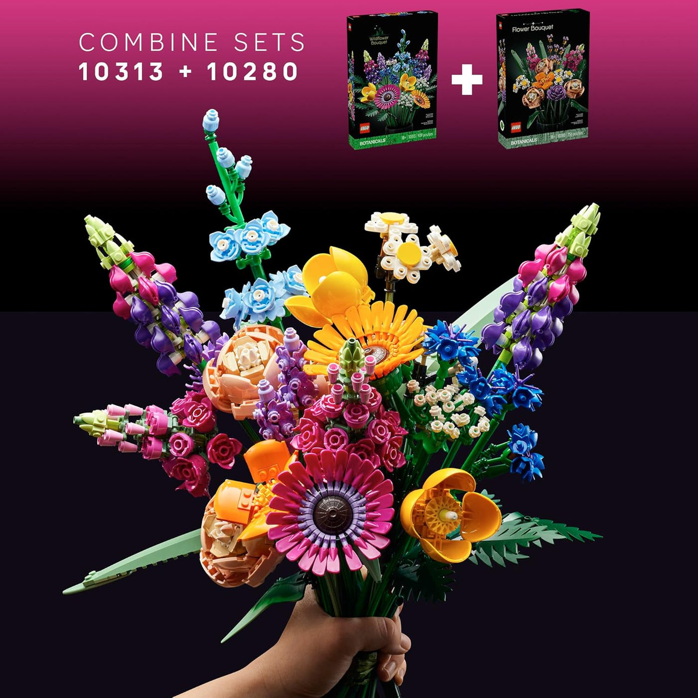 LEGO Botanicals - Juego de ramos de flores artificiales
