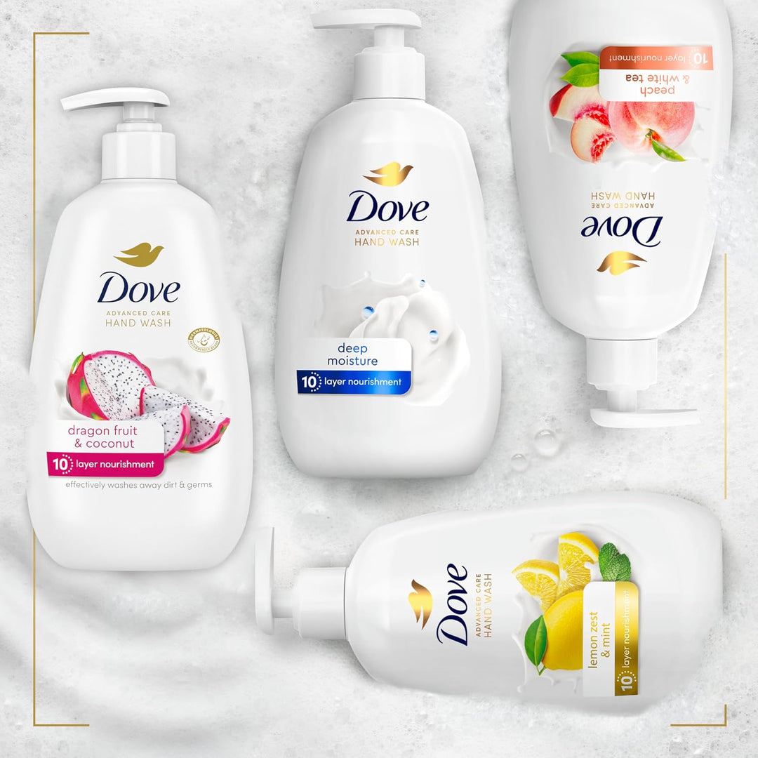 Dove Advanced Care - Lavar a mano, 4 unidades para lavar eficazment...