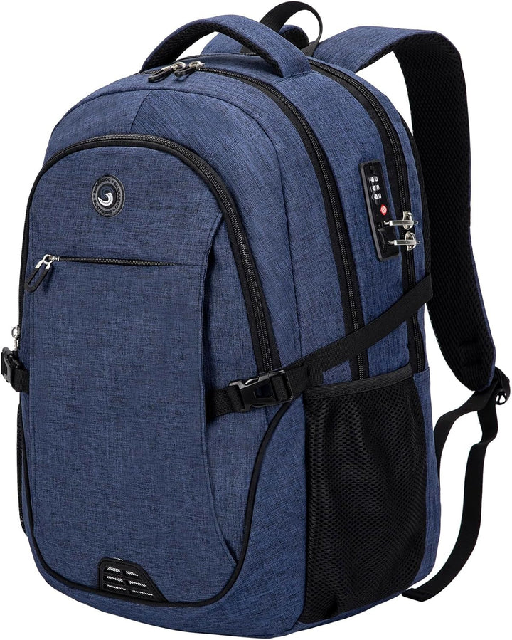 SHRRADOO Mochila Antirrobo para Laptop, Mochilas de Viaje con Puert...