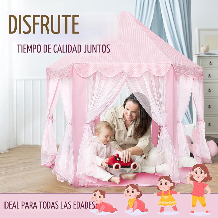 ORIAN Tienda de campaña Princess Castle Playhouse para niñas con lu...