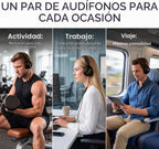ARTIX - Auriculares con cable con micrófono, auriculares con cable