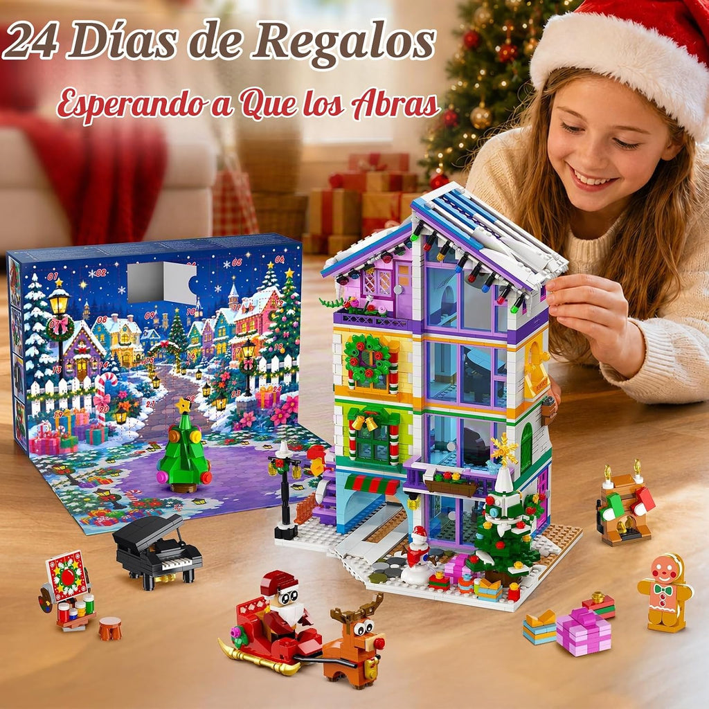 HOGOKIDS Calendario de Adviento 2026 Friends House Mini juguete de