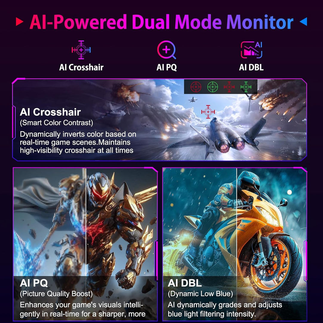 SANSUI Monitor de juegos 4K de 27 pulgadas, UHD 160Hz o FHD 320Hz M...