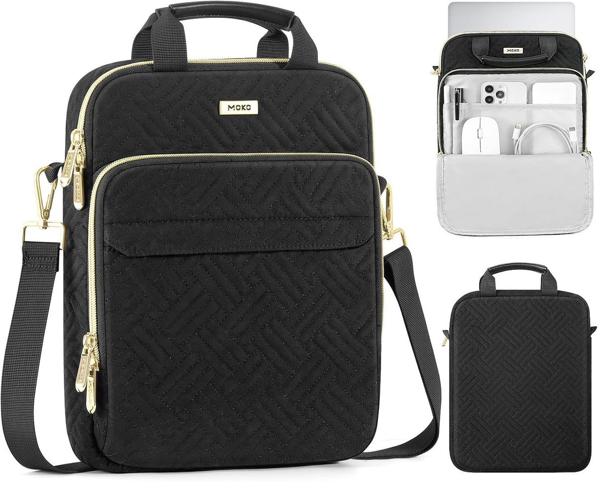 MoKo Bolsa de hombro para portátil de 13-14 pulgadas con asa | Comp...