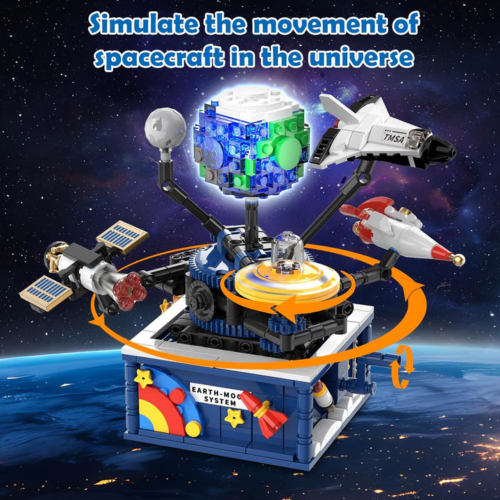 Juegos espaciales giratorios con luz planeta Juguetes de
