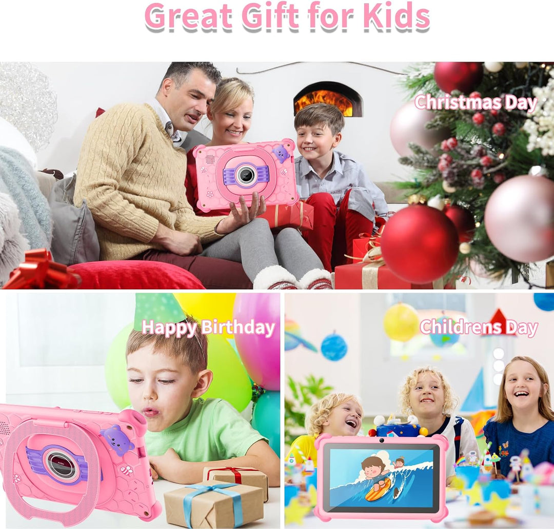 zcobro Tableta infantil de 7 pulgadas para niños, tableta de 32 GB...