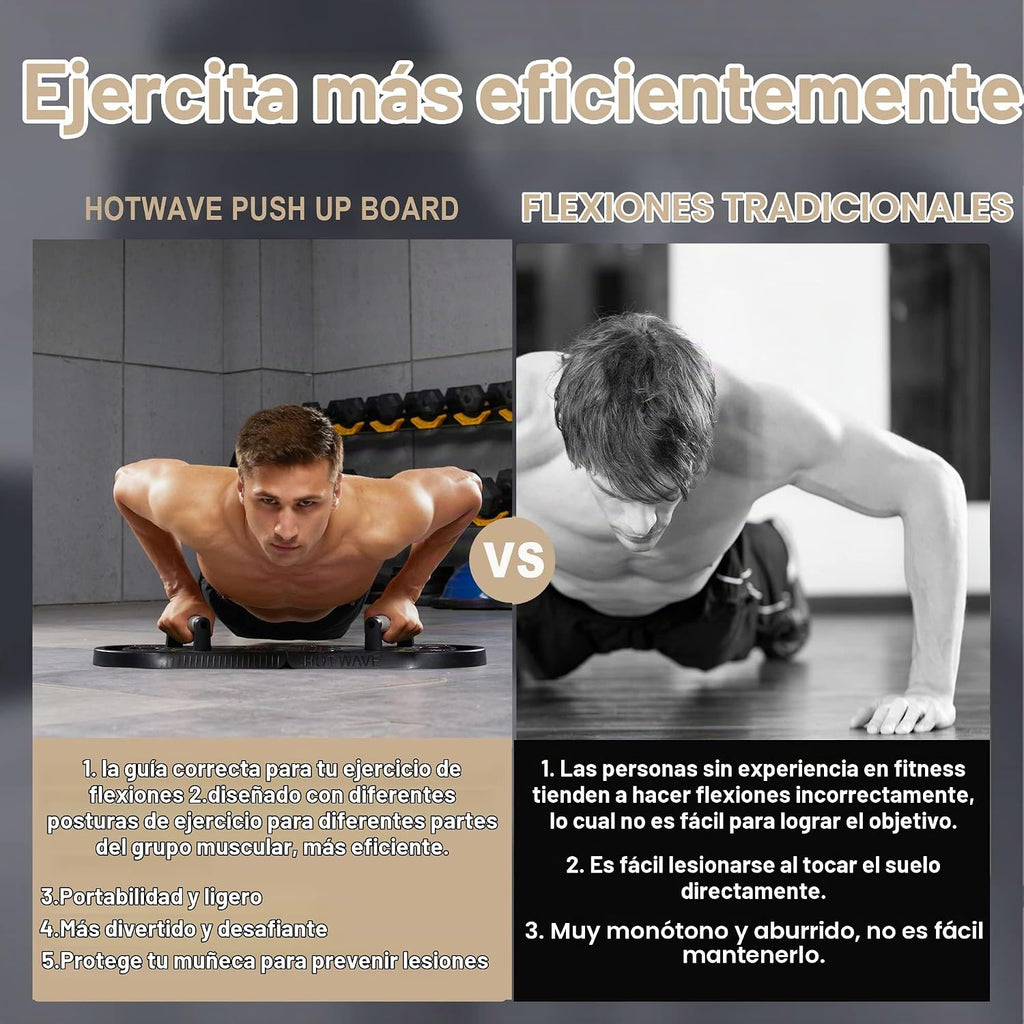Tabla de Flexiones Push Up, Tabla de Flexiones Portátil, Barra de Flexiones Plegable 20 en 1