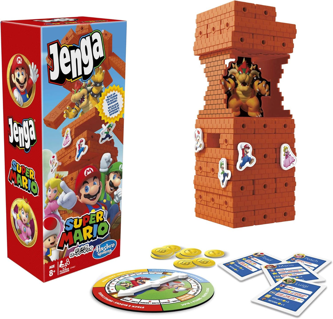 Hasbro Jenga Super Mario Game Juego de torre de