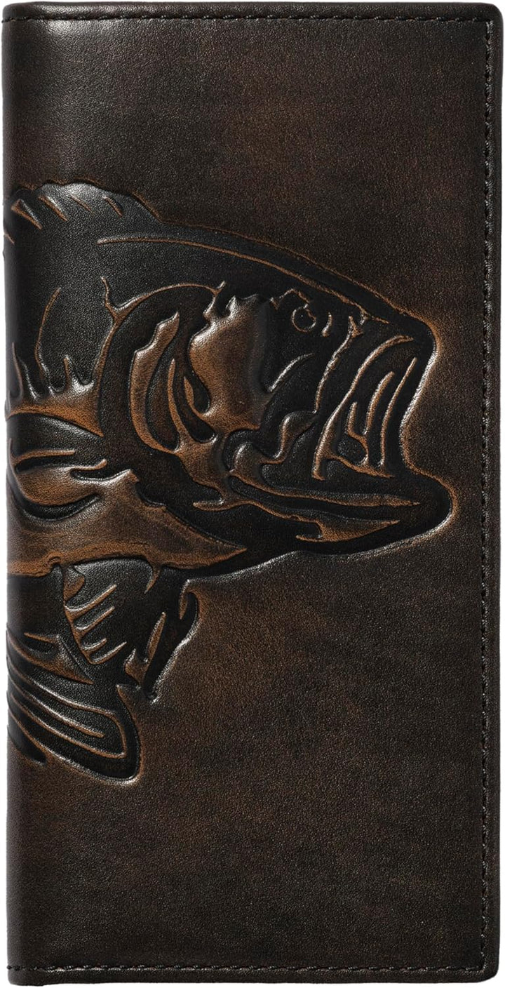 House of Jack Co. Cartera Larga Para Hombre | Cuero de Grano Comple...