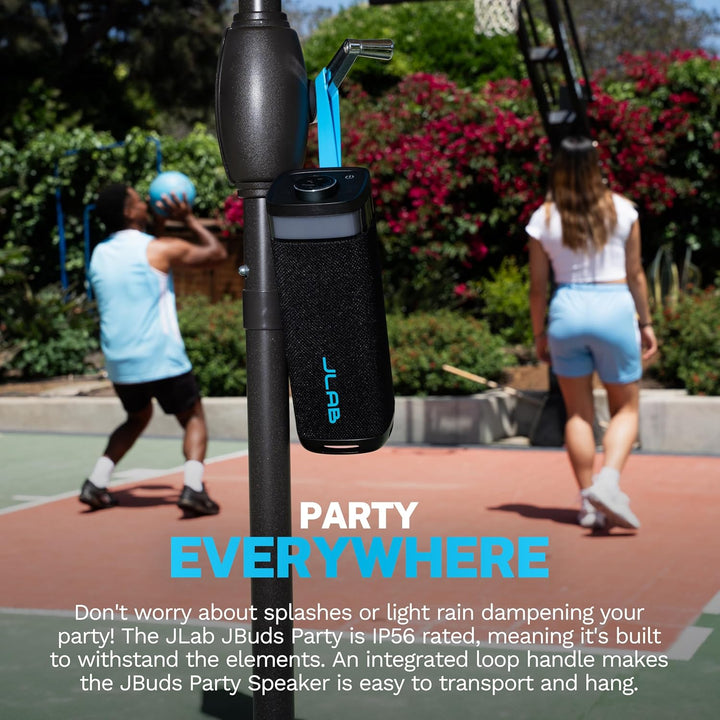 JLab JBuds Party - Altavoz Bluetooth Portátil, 2 Controladores de R...