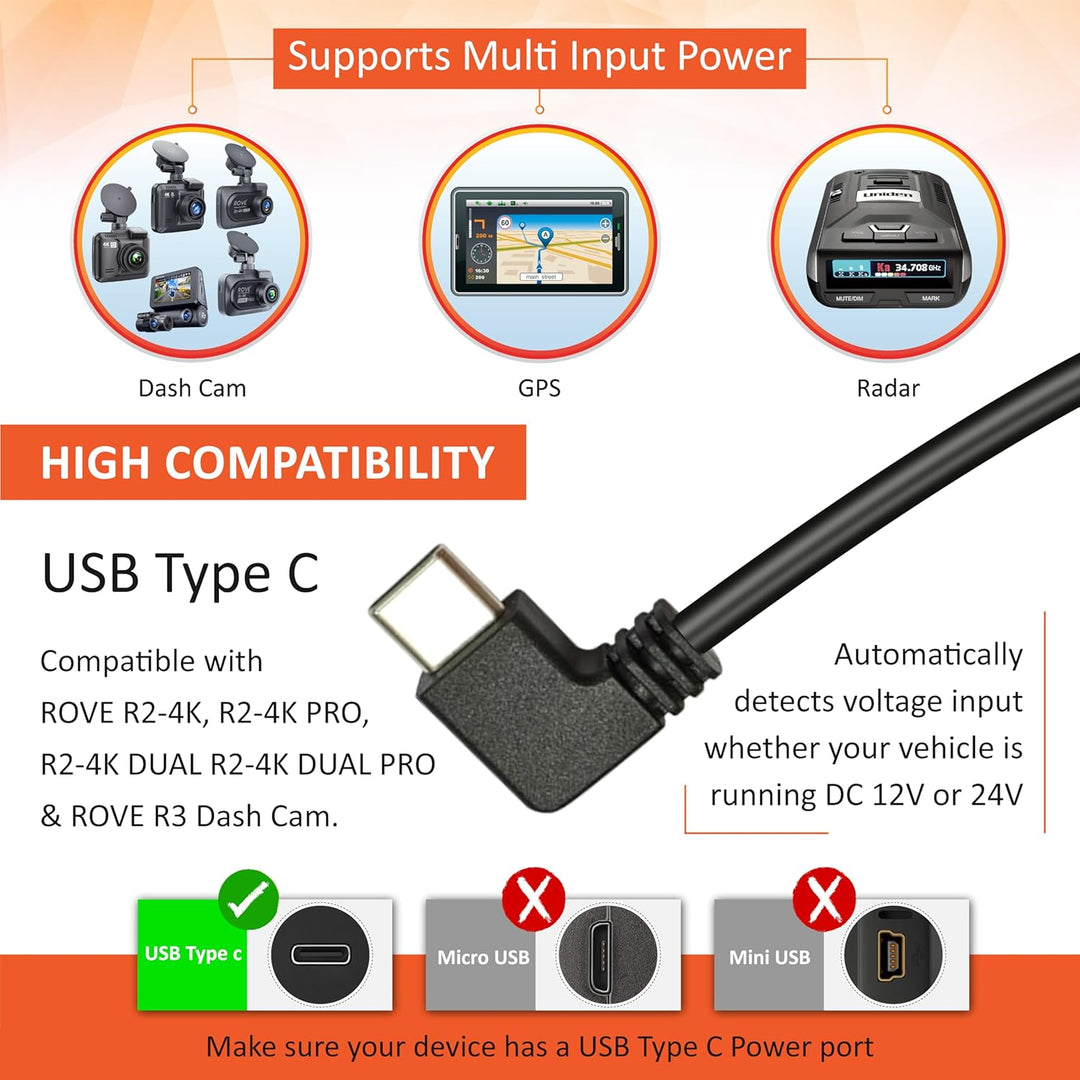 Kit de cableado para cámara de salpicadero ROVE Ultimate