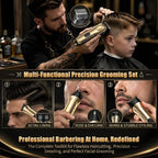 Cortadora de pelo profesional para hombres, recortadora de barba con corte de pelo sin huecos para hombres/mujeres, maquinilla de afeitar eléctrica de precisión en T, afeitadora de barba, bigote, kit