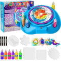 Wings Giant Spin Art Machine de velocidad variable, funciona con pilas, hilandero de pintura con protector de salpicaduras, pintura lavable, kit de arte giratorio, tarjeta de diseño artístico, juguetes de tronco, artes y manualidades para niños, niñas y n
