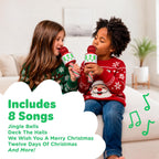 Move2Play, Micrófono de Karaoke de Navidad | Incluye canciones precargadas y Bluetooth | Juguete para niños de todas las edades 2, 3, 4, 5, 6+ años | Niñas, niños y bebés | Regalo para Calza de Santa