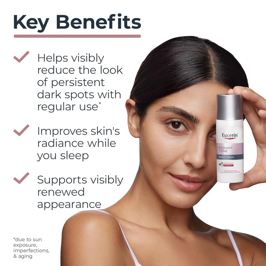Eucerin Crema nocturna de tono radiante, corrector de manchas oscur...