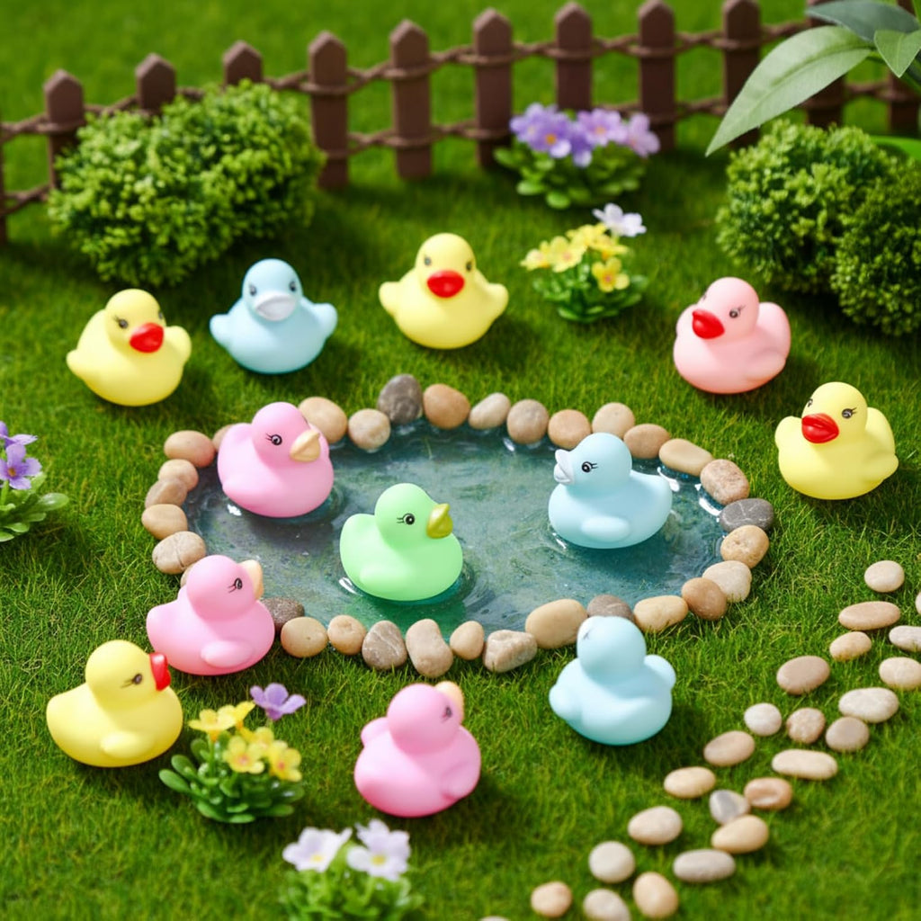 200 mini patos de goma a granel pequeños patos de goma a granel