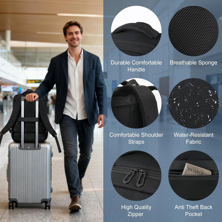 Mochila ligera para laptop, se adapta a mochila delgada de 17.3 pul...