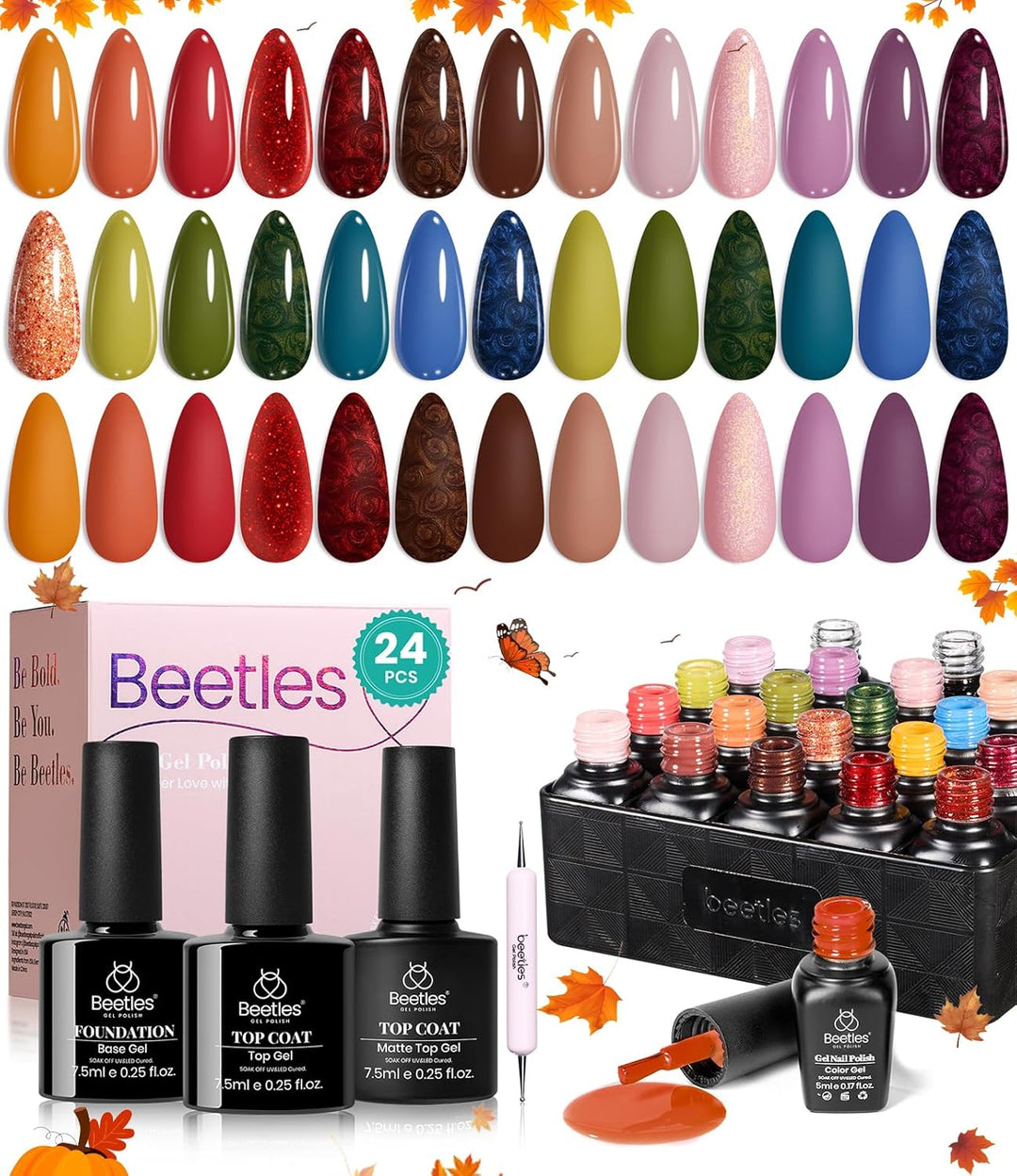 beetles Gel Polish Juego de esmaltes de uñas de gel Toy Eden, 20 co...