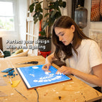 Wafer 2 Lightbox - Almohadilla de luz A3 para trazar, dibujar, dibujar y pintar - Regulable con brillo ajustable - Caja de luz de seguimiento para artistas blanco/gris