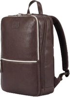 LEATHER VILLAGE Mochila de cuero para computadora portátil para hombres con
