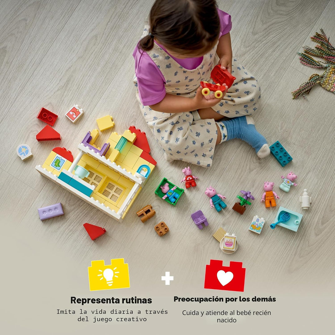 LEGO DUPLO Peppa Pig Family House - Juguete de construcción para ni...