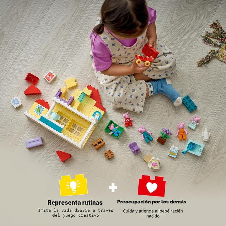 LEGO DUPLO Peppa Pig Family House - Juguete de construcción para ni...