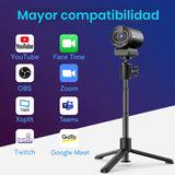 EMEET Cámara web S600 4K para transmisión - Sensor Sony de 1\/2.55...