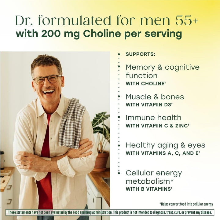 MegaFood Multivitamínico avanzado para hombres de 55 años, multivit...