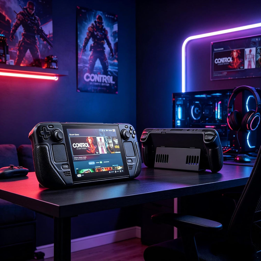 UYIYE Funda protectora para Steam Deck OLED y LCD con función atril, color
