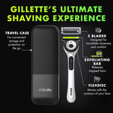 GilletteLabs con barra exfoliante Edición Blanca Afilada para hombr...