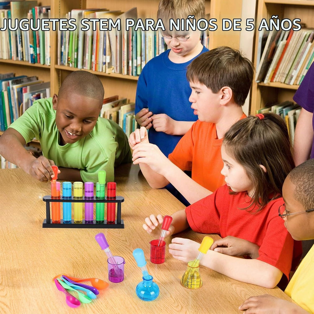 TOUHKAN - Kits científicos para niños de 3 a 5 tubos de ensayo con...