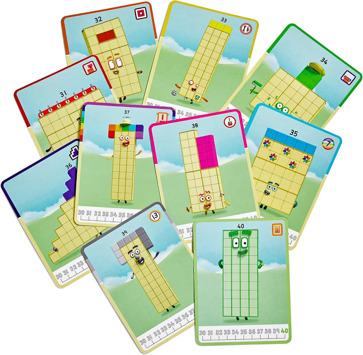 hand2mind Numberblocks 31-40 MathLink Cubos - Juego de actividades,...