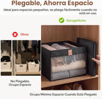 StorageWorks Contenedores organizadores de armario con ventana transparente