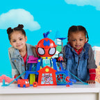 Marvel Spidey y sus increíbles amigos Rescue-Webs Web-Quarters Playset