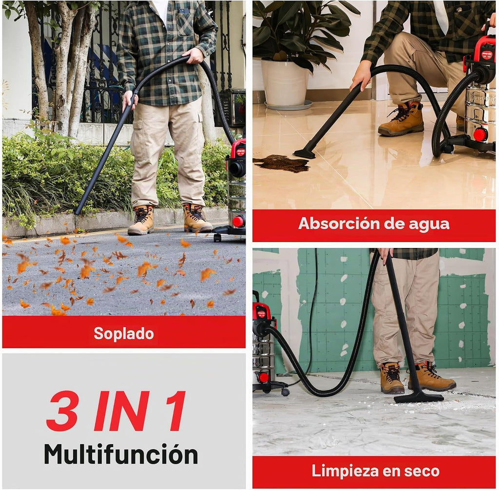 Shop-Vac - Aspiradora húmeda/seca de 6.5 galones y 4.0 HP con función de soplador