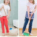 Set de limpieza para niños con aspiradora eléctrica, juguetes de limpieza de madera para niños pequeños